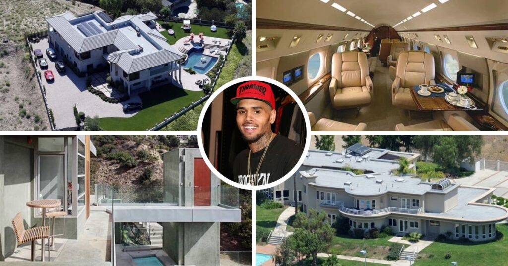 chris brown house