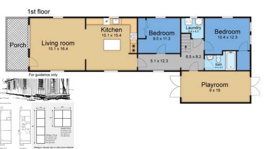 floor plans for shotgun houses