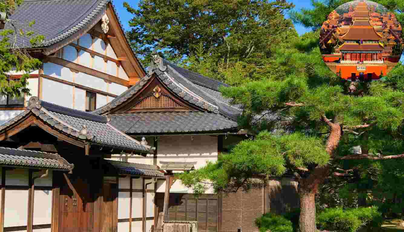 difference between chinese and japanese architecture