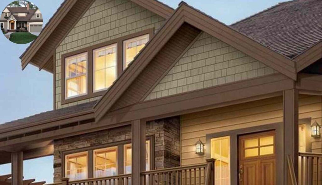 best trim color for dark brown house