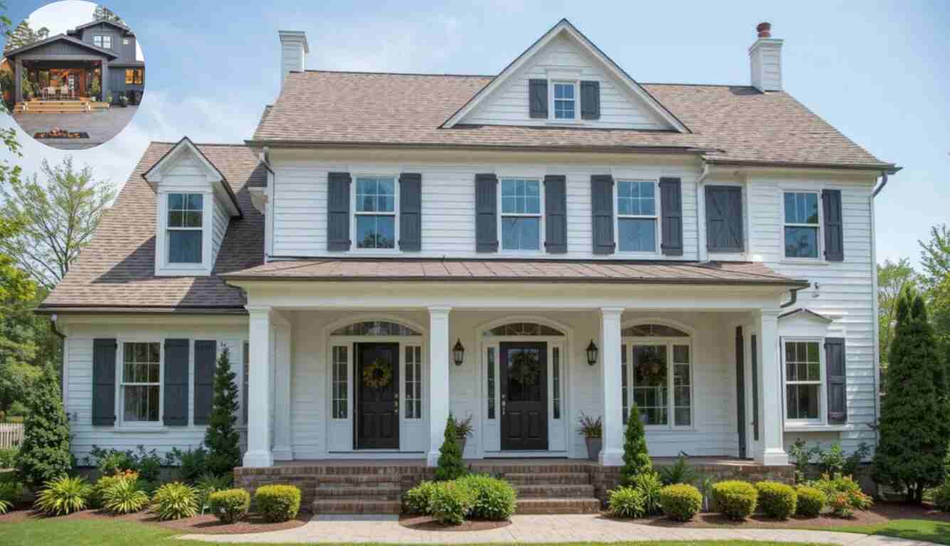 brown roof house colors