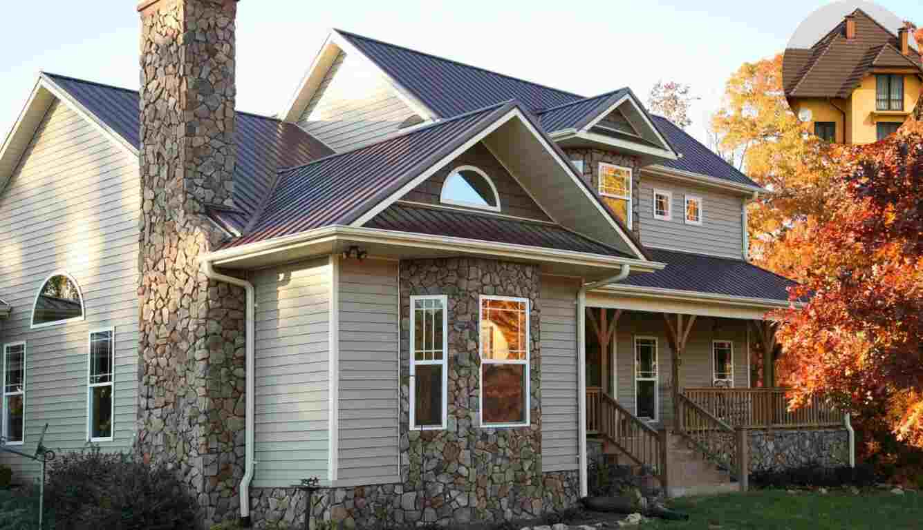 brown roof house colors