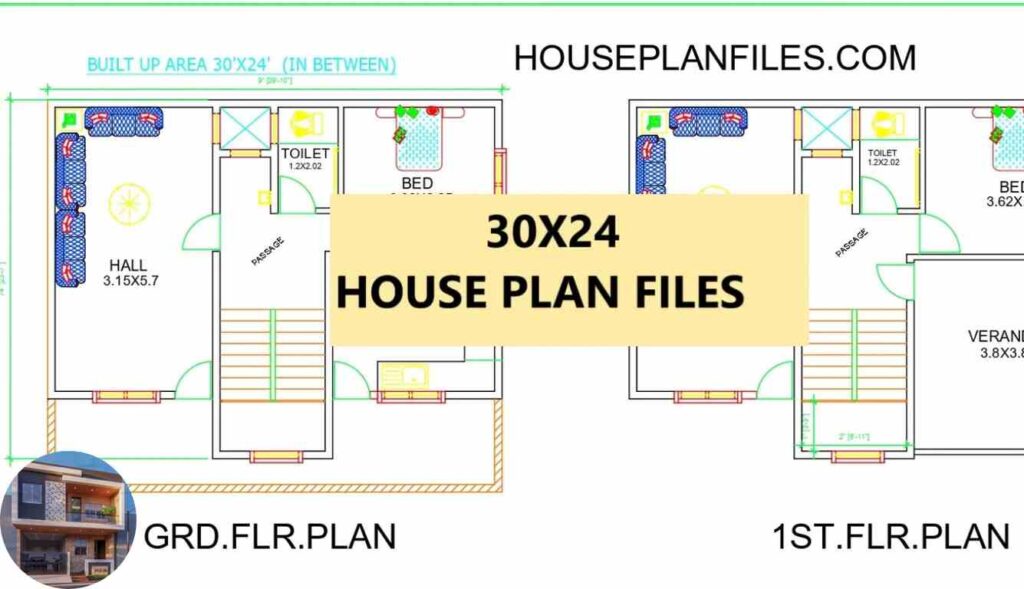 24 x 30 house plan