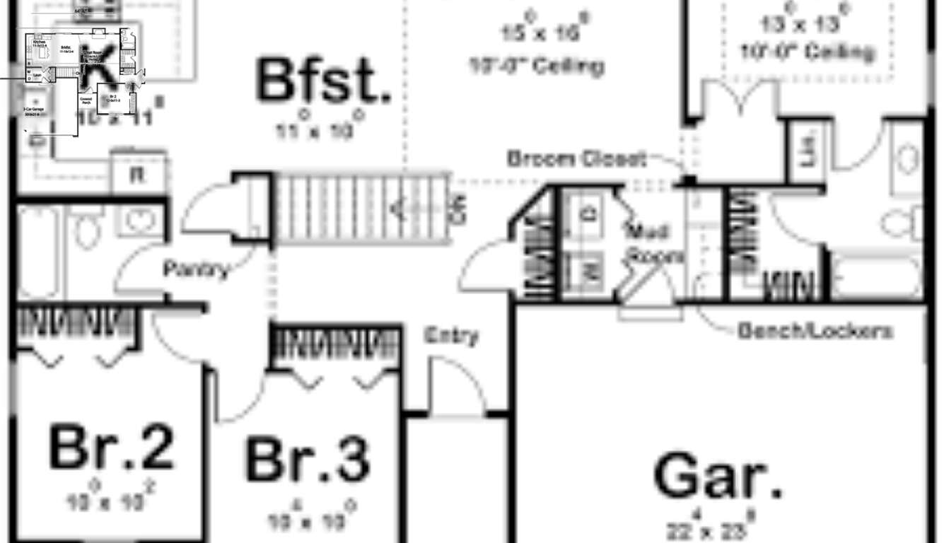 3 bedroom 2 bath ranch house floor plans