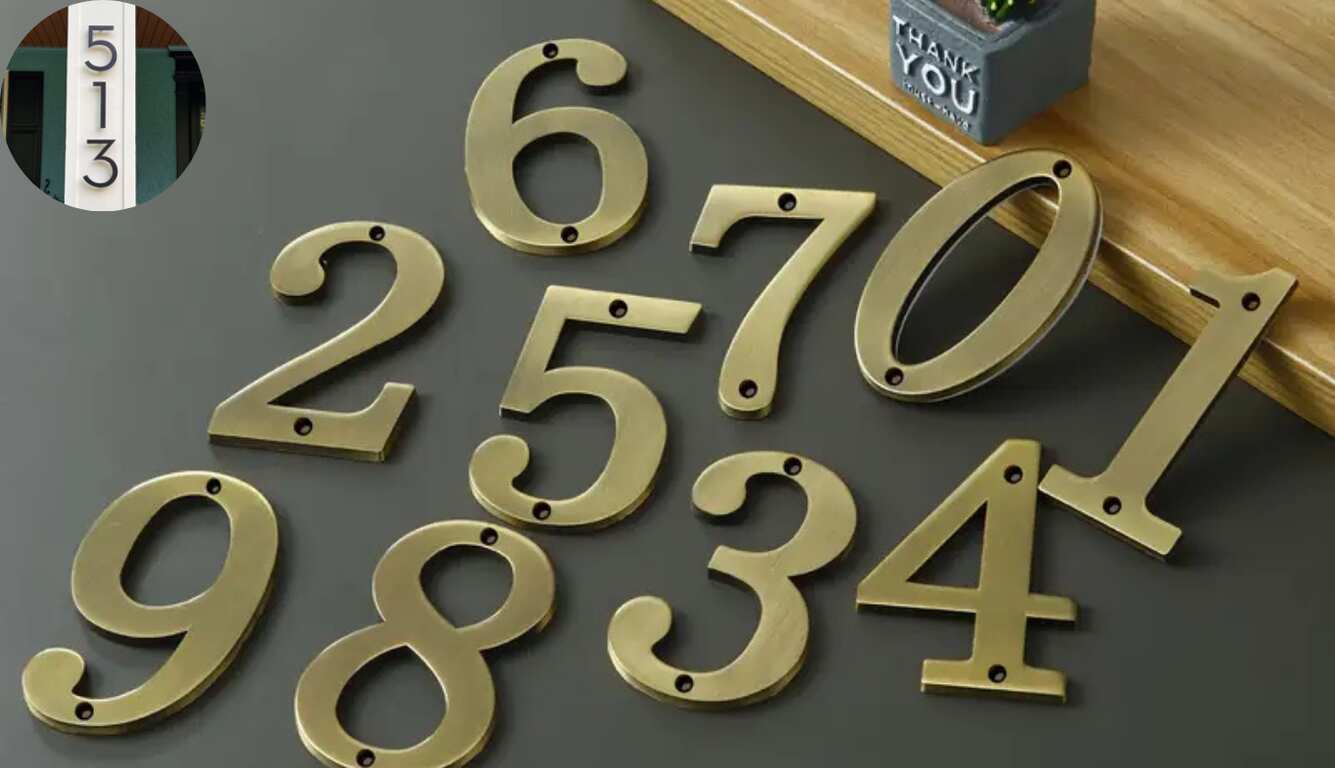 3 inch house numbers