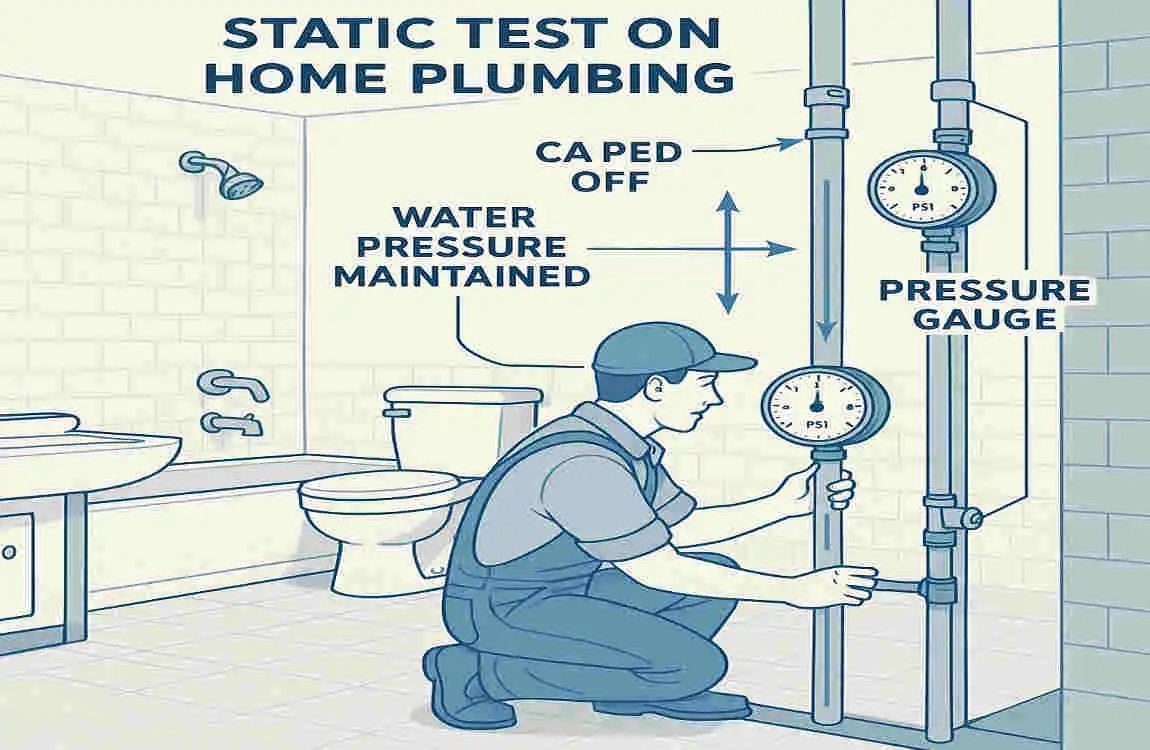 what is a static test for home plumbing