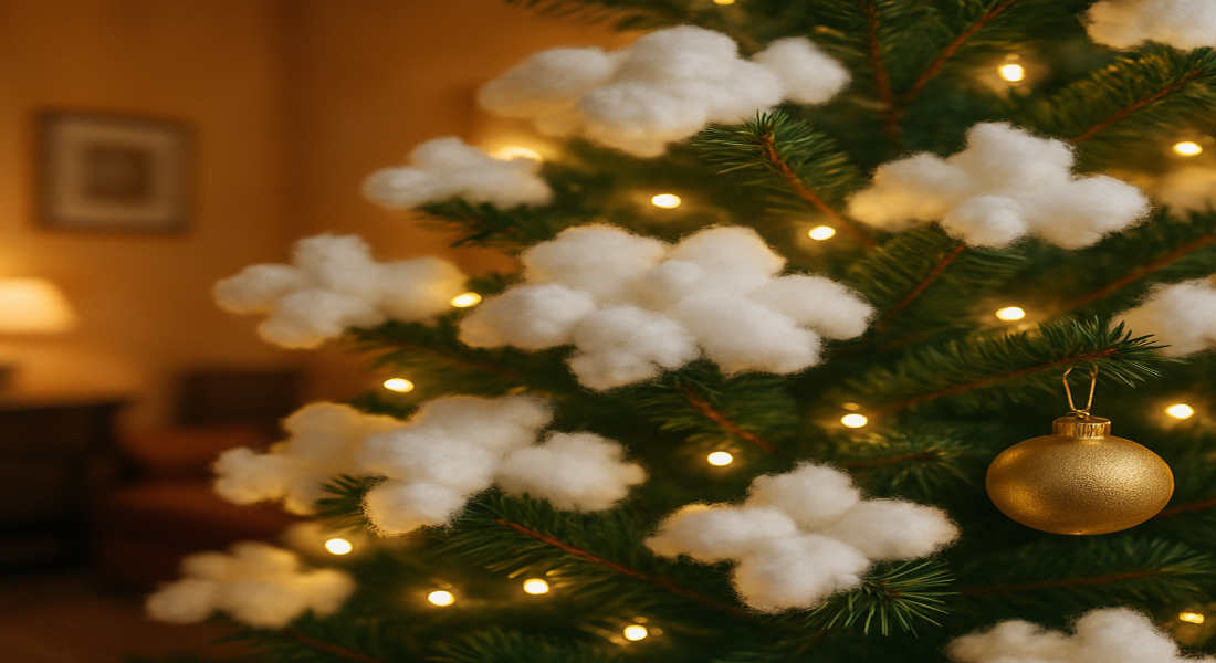 why is cotton used to decorate christmas trees in argentina