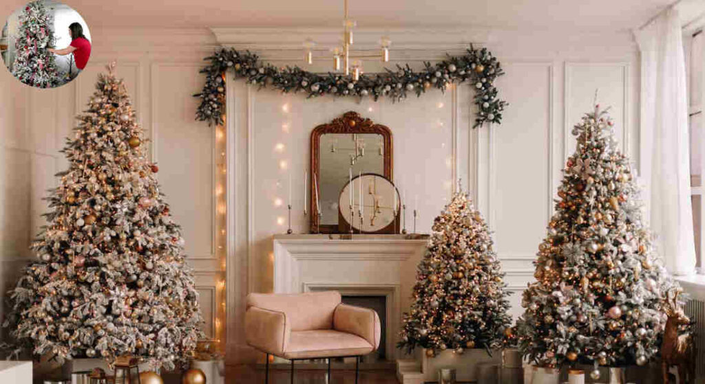 do you decorate the back of a house christmas tree