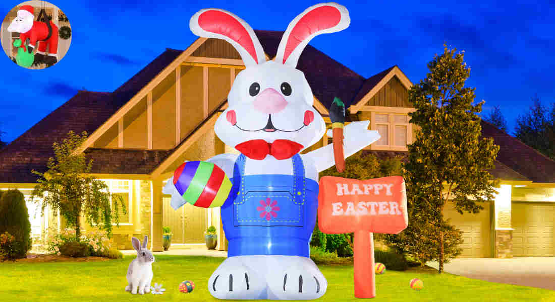 can inflatable decorations get wet