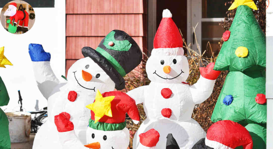 can inflatable decorations get wet