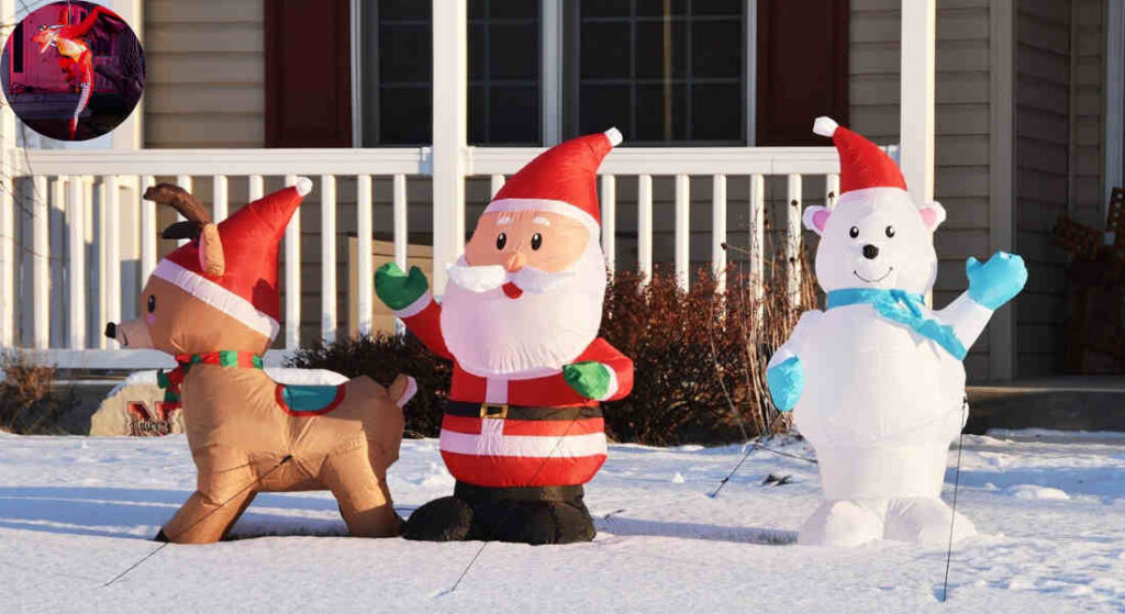 can i leave inflatable decorations on all the time