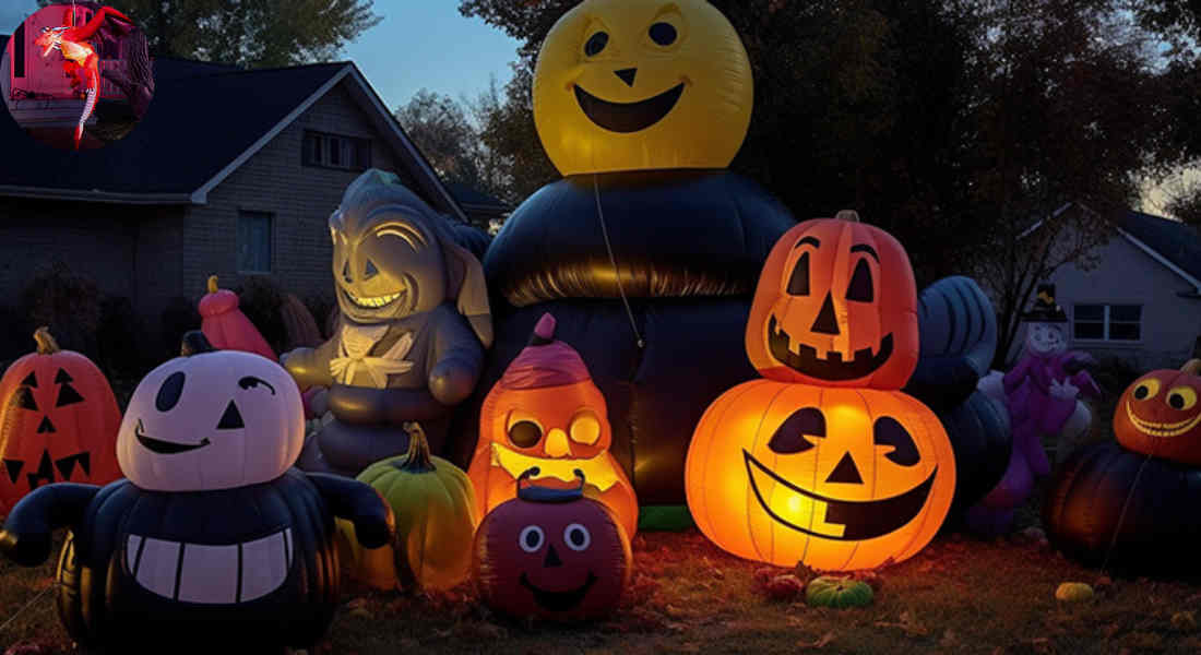 can i leave inflatable decorations on all the time