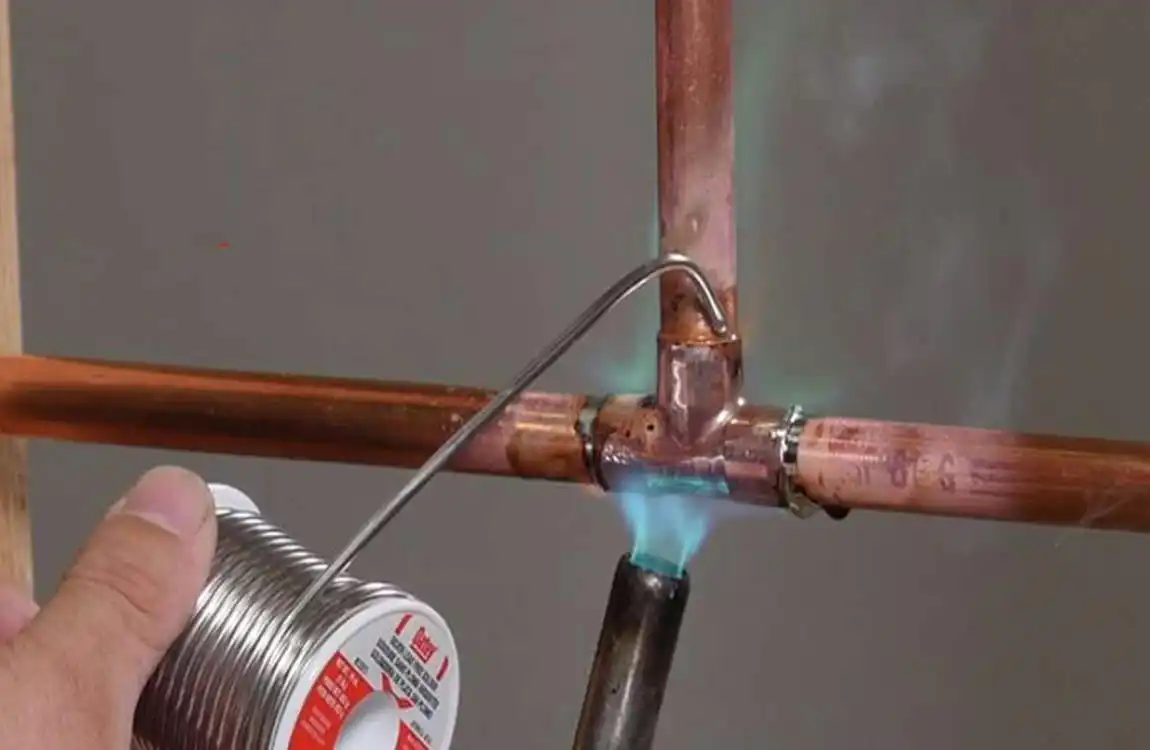 what temp does house plumbing solder melt