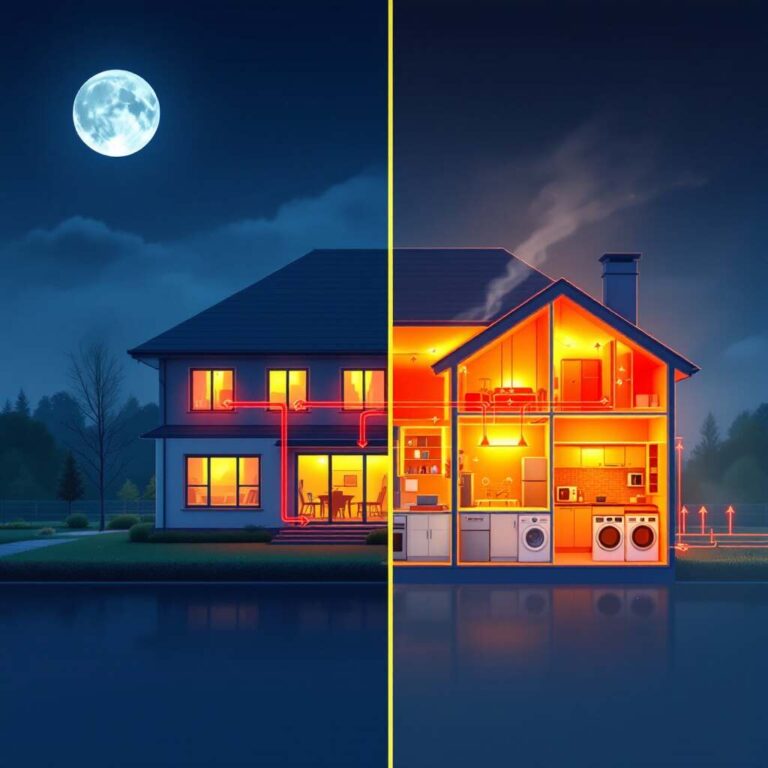 why does my house get hot at night