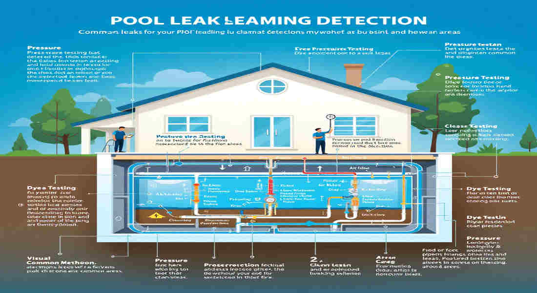 how to find leak in house pool plumbing