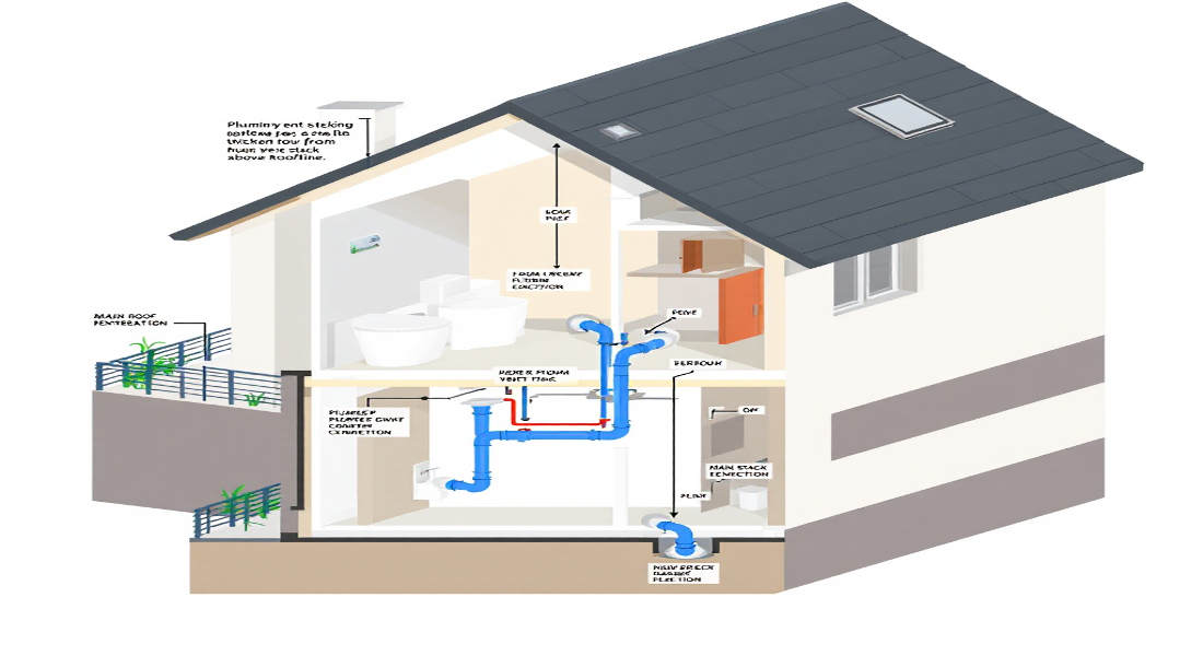 where should a home plumbing vent be located