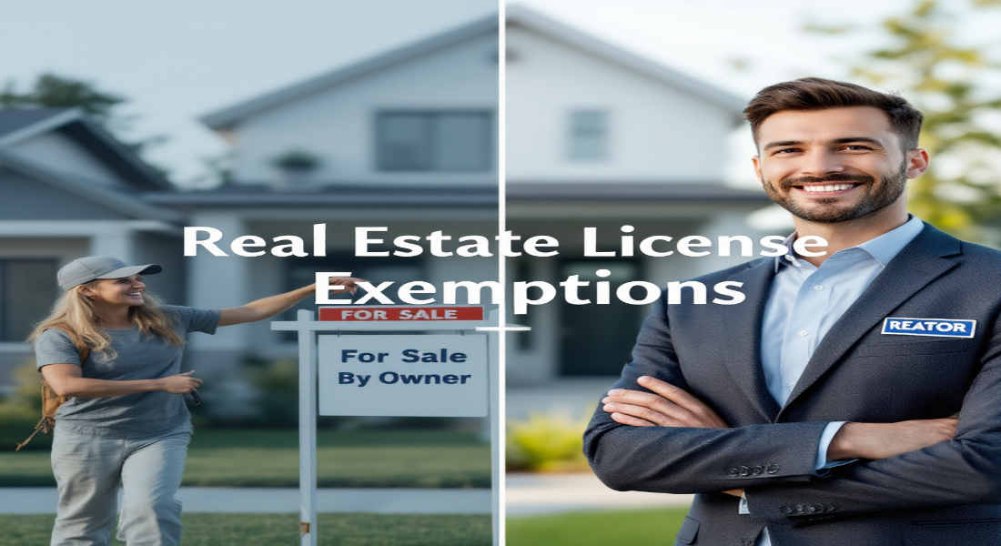 who of the following is exempt from home real estate license law?