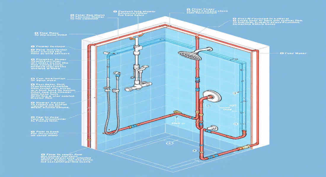 how to install shower home plumbing fixtures