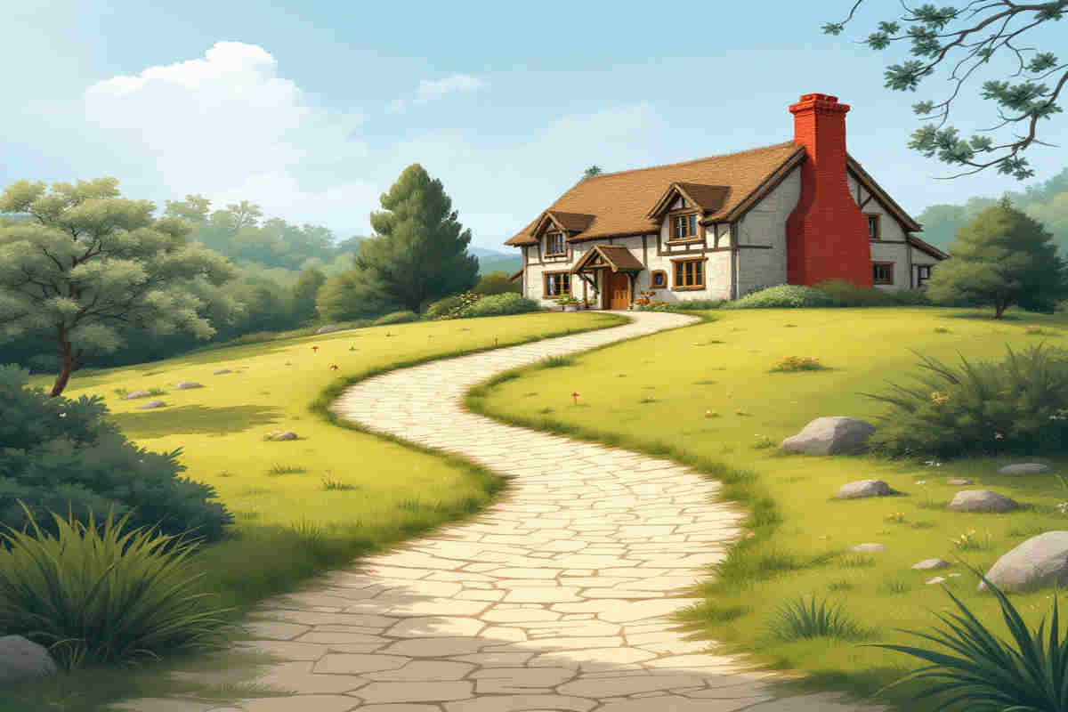 how to get to the house with the red chimney