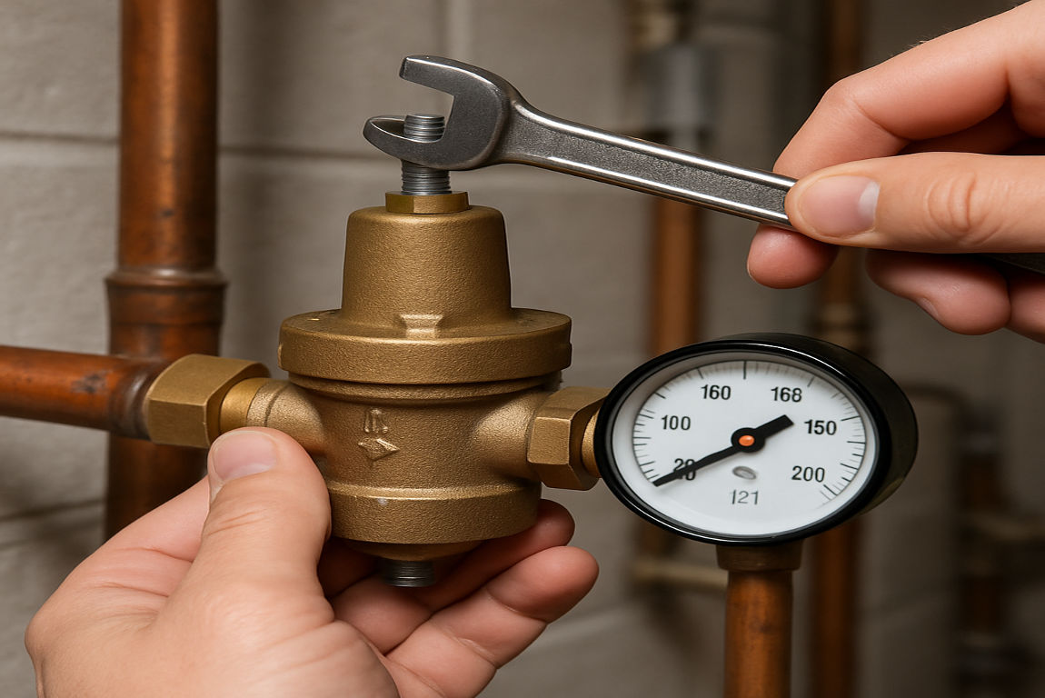 how to turn water pressure up in house