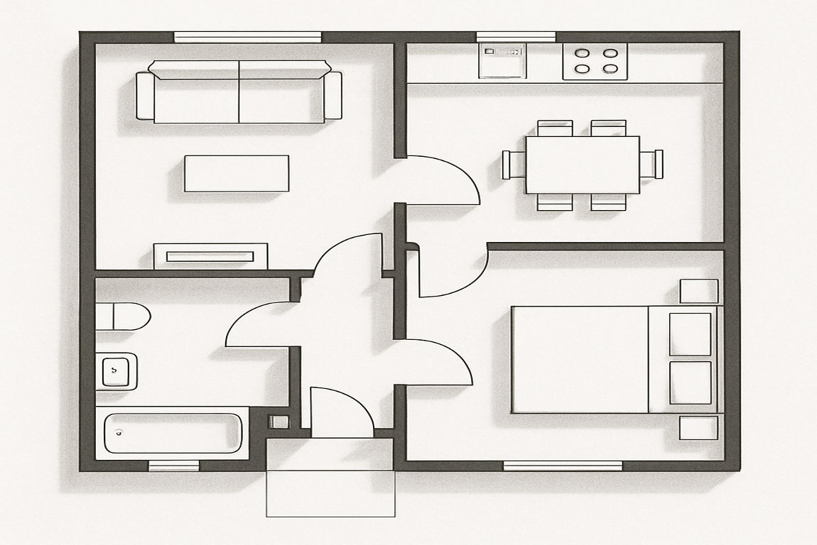 small bloxburg house layout 1 story