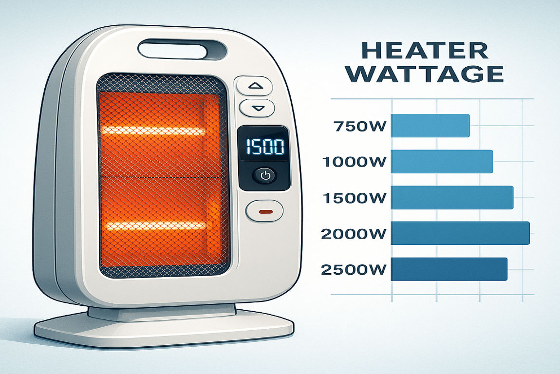 how many watts does a house heater use