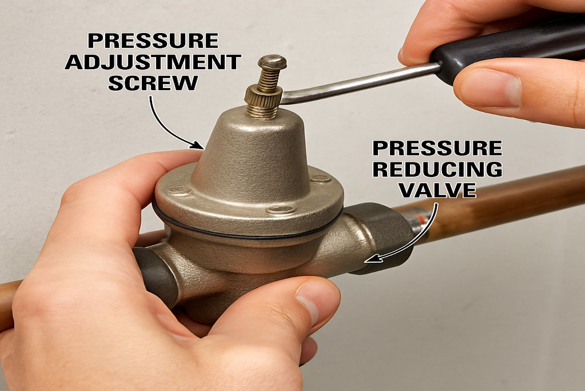 how to turn water pressure up in house