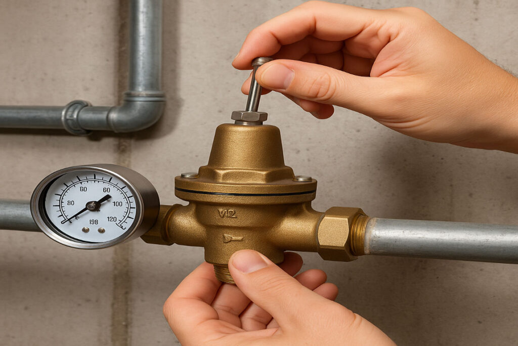 how to turn water pressure up in house
