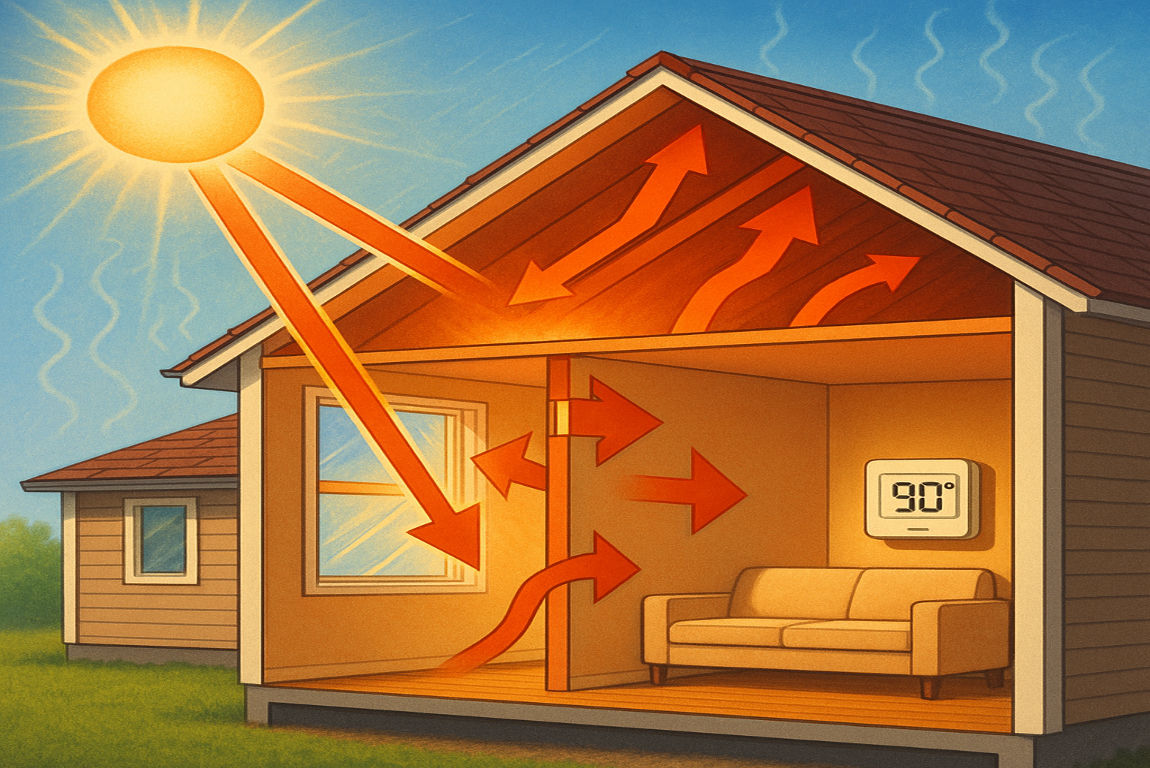 why is my house so hot in the summer