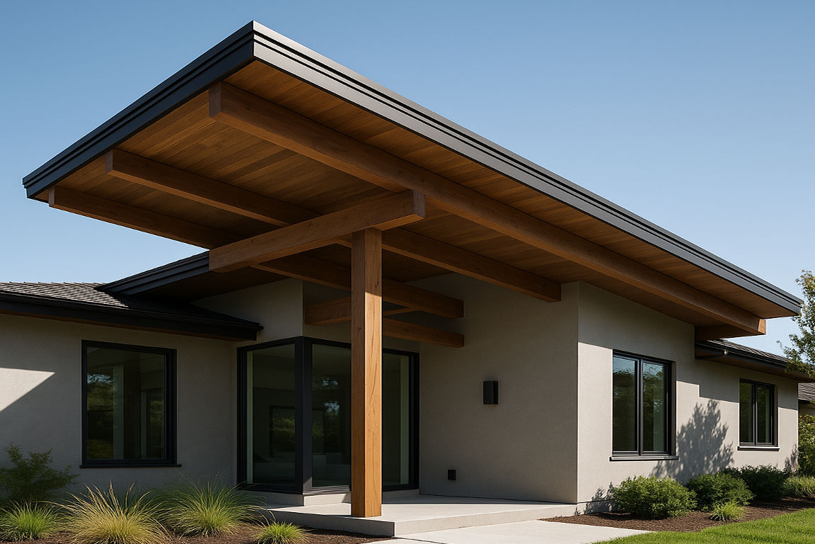 overhang on house