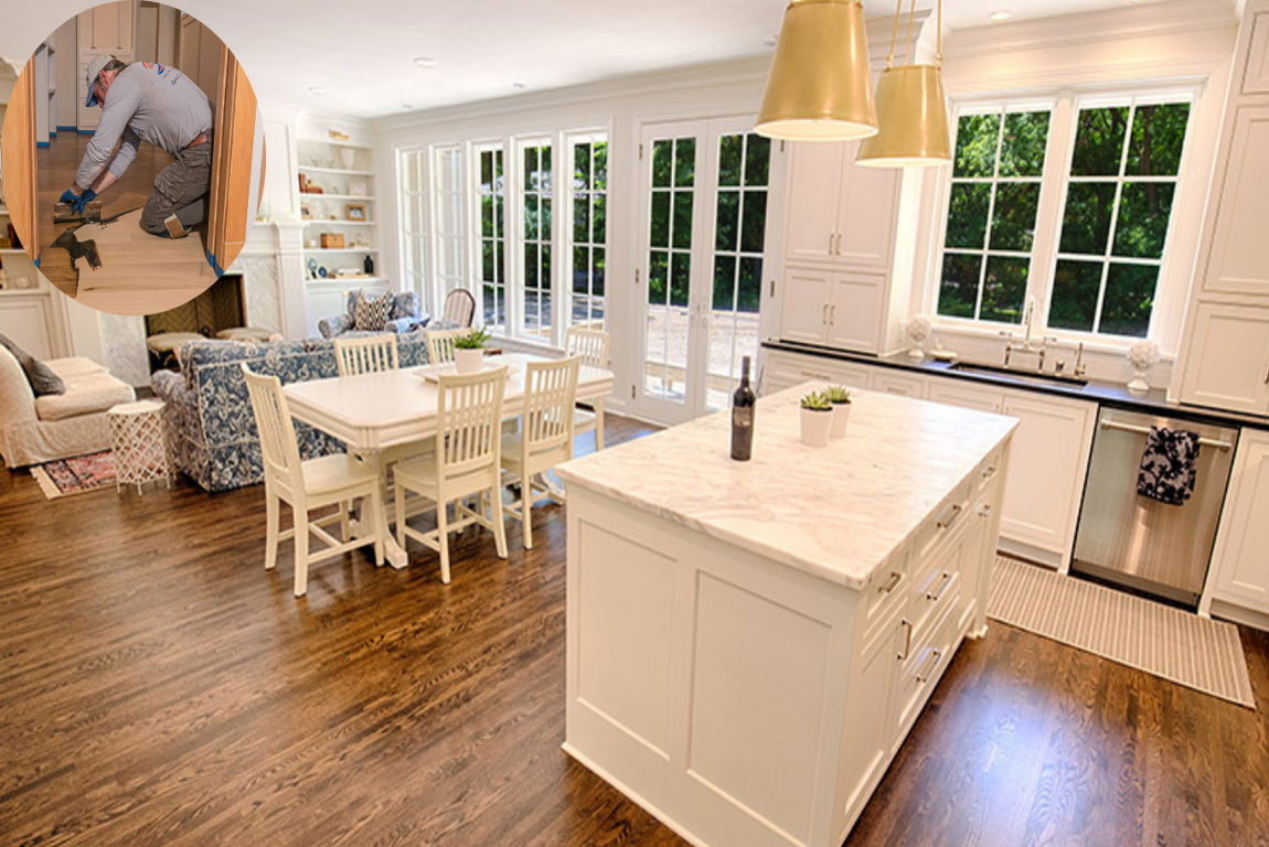 hardwood home floor refinishing