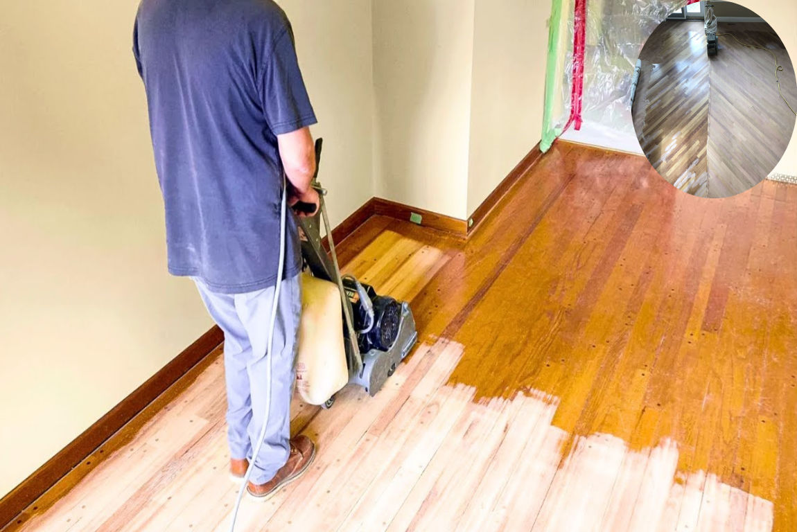 hardwood home floor refinishing