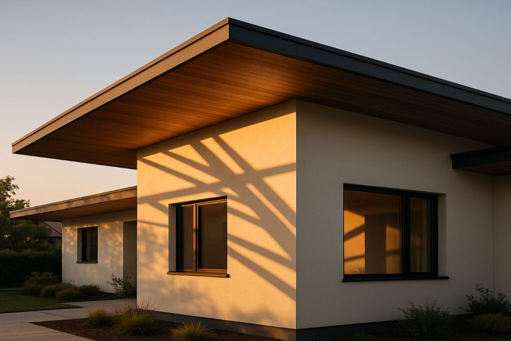 overhang on house