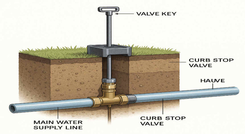 what is a curb stop in home plumbing