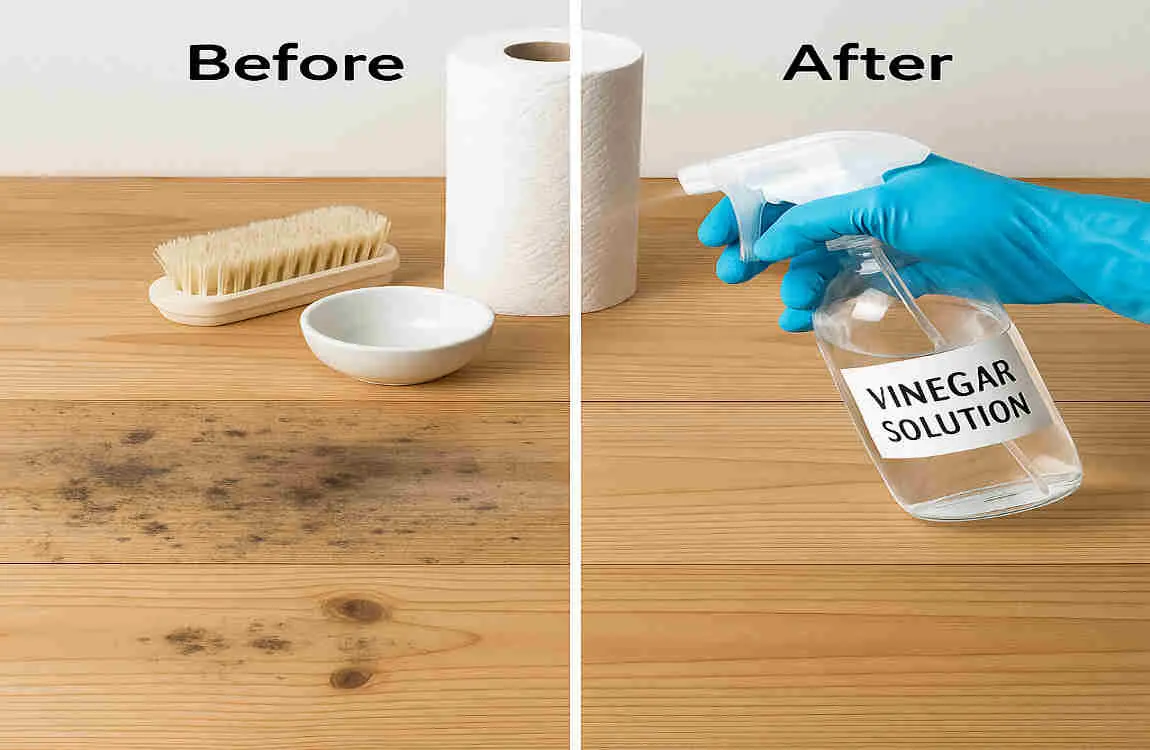 how to use vinegar to kill mold house on wood