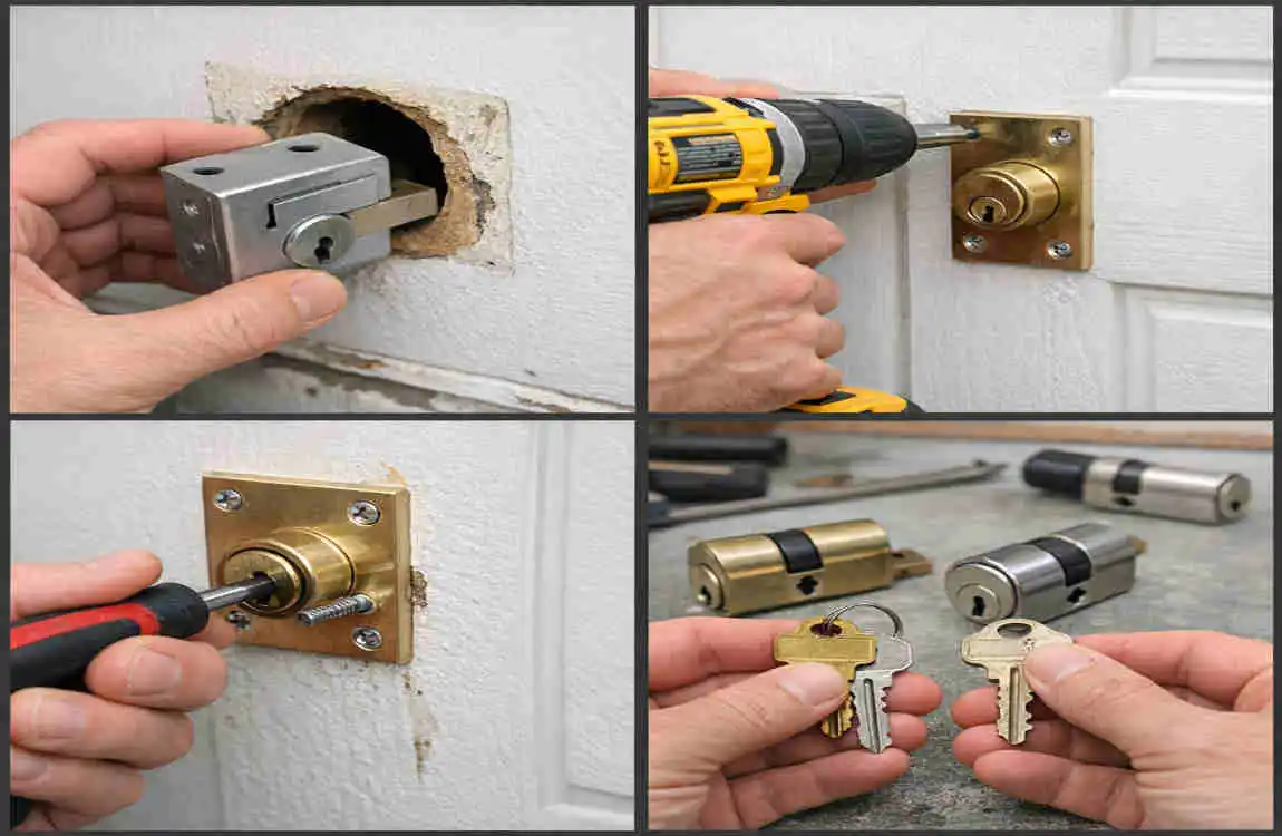 How to Change a Garage Door Lock