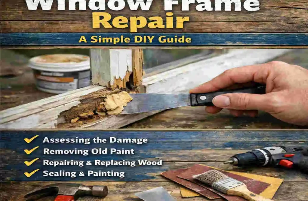 Old Wood Window Frame Repair:
