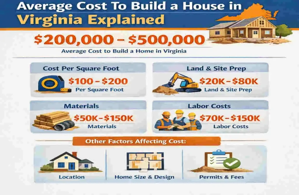 Average Cost to Build a House in Virginia Explained how much does it cost to build a house virginia