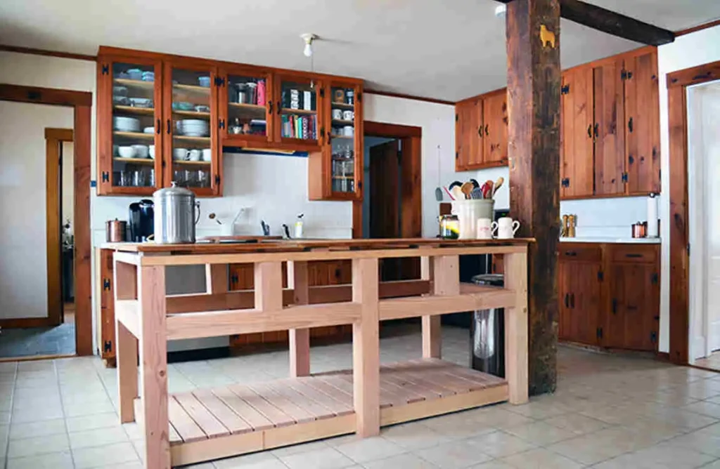 how to build kitchen counter frame