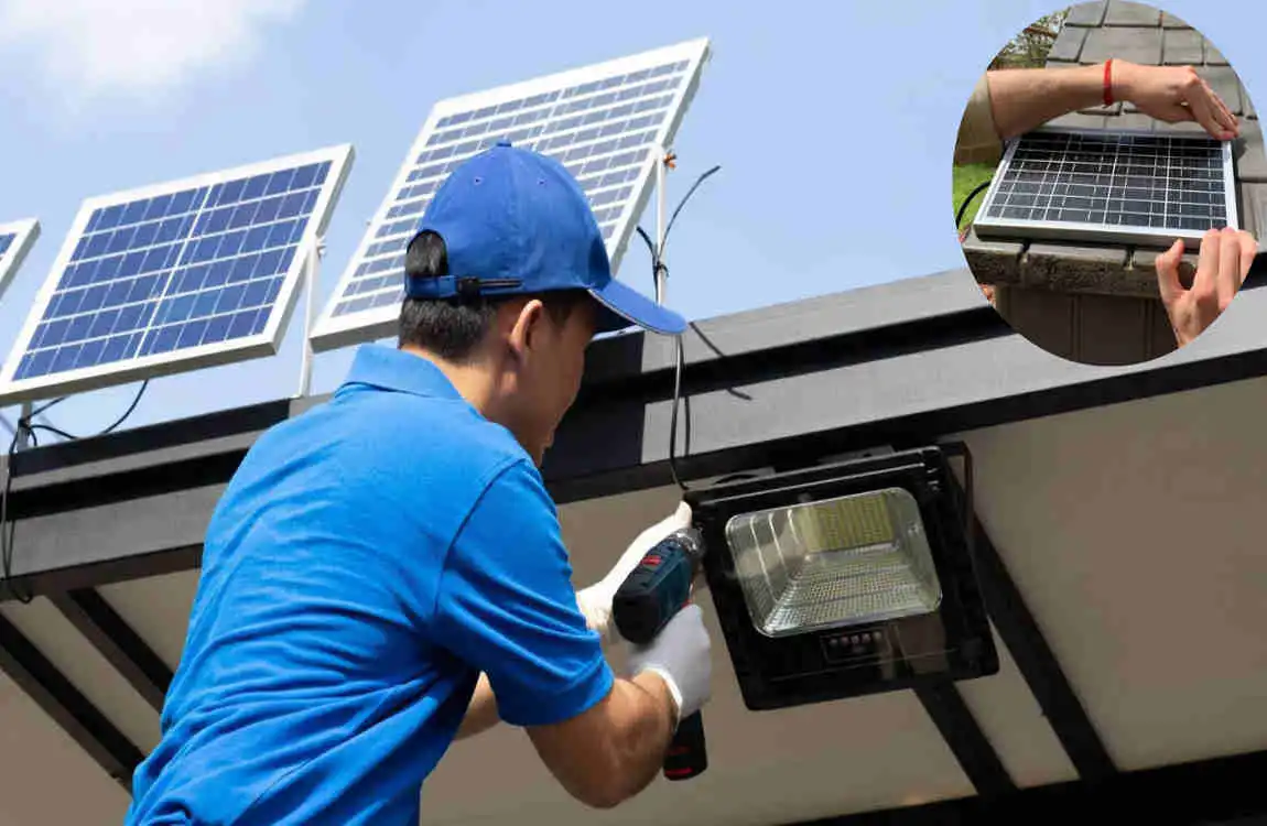 how to install solar light at home