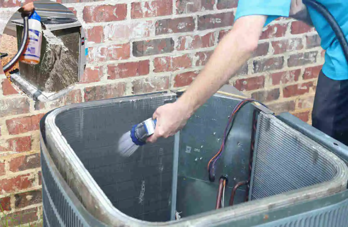 does spraying ac condenser with water help cool house