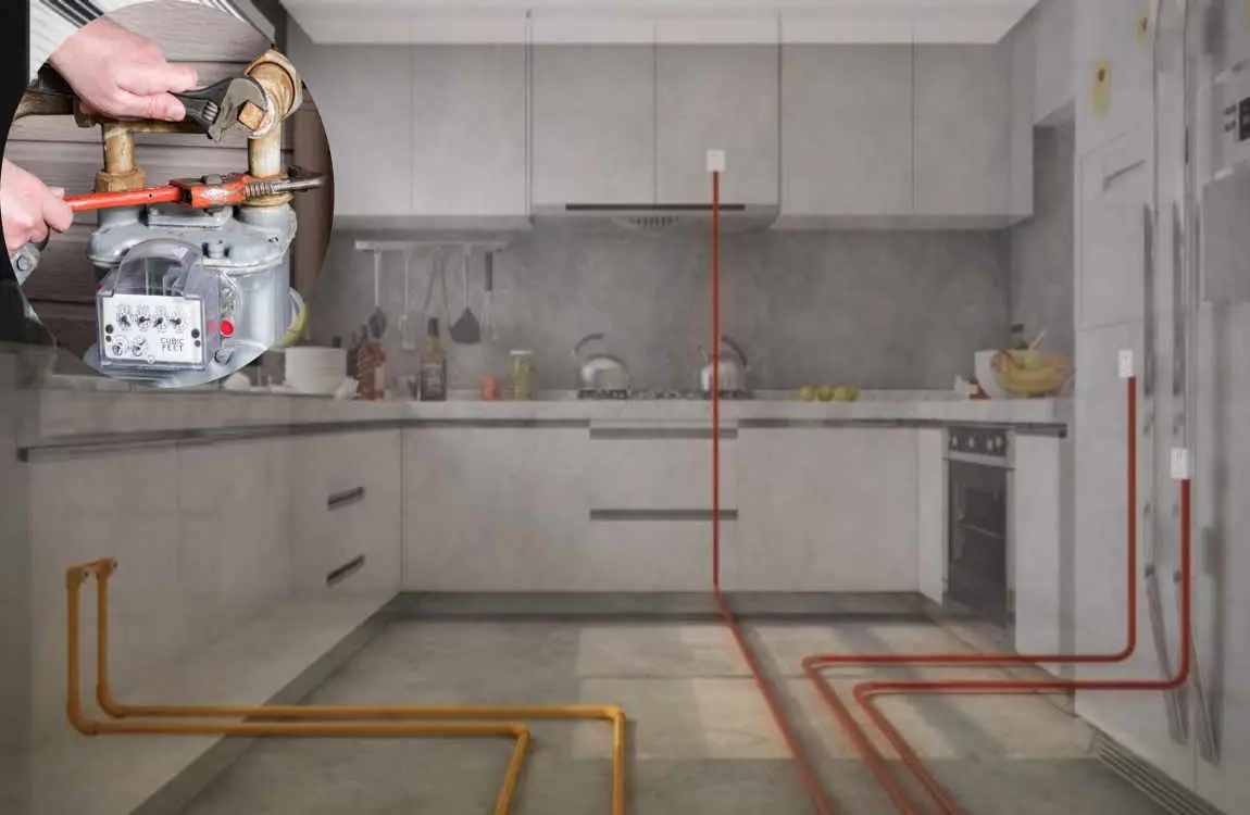 can gas lines freeze in a house