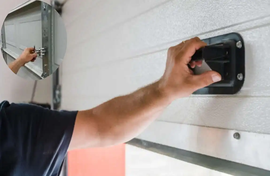 how to change garage door lock