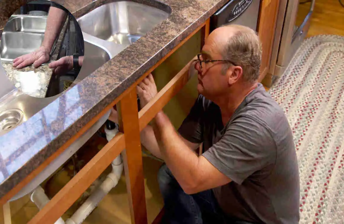 how to fix a dropped kitchen sink