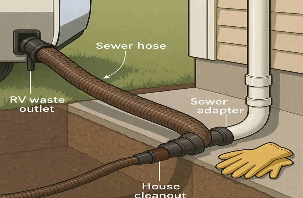How to Hook Up Your RV Sewer to Your House Drain How to Hook Up Your RV Sewer to Your House Drain