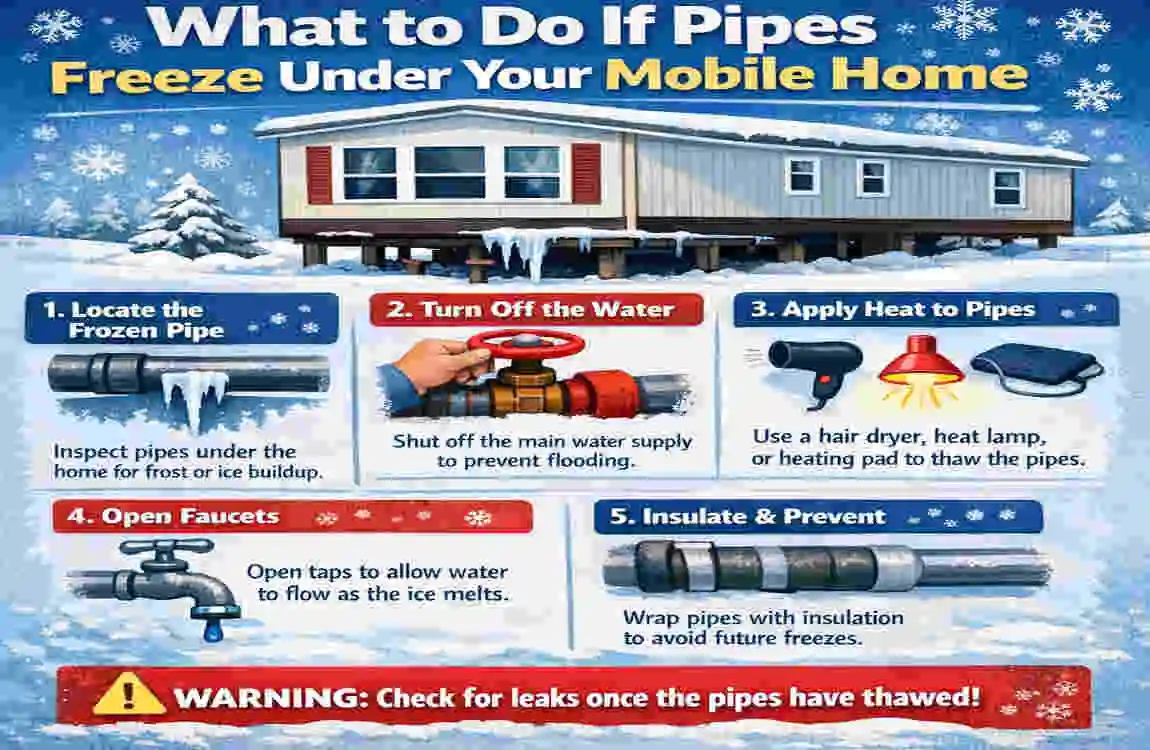 What Temperature Do Pipes Freeze Under a Mobile Home?