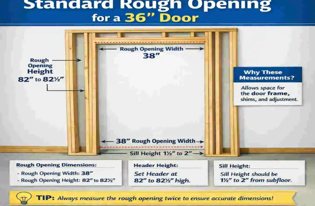 What’s the Rough Opening for a 36-Inch Door?