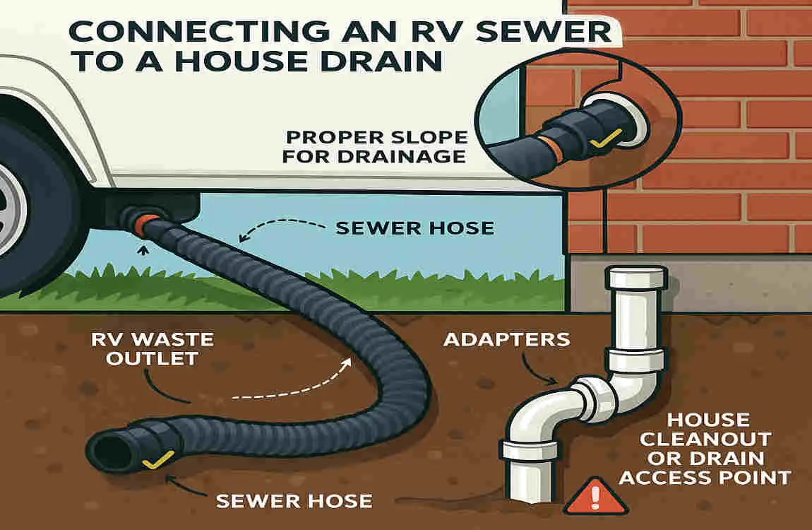 How to Hook Up Your RV Sewer to Your House Drain