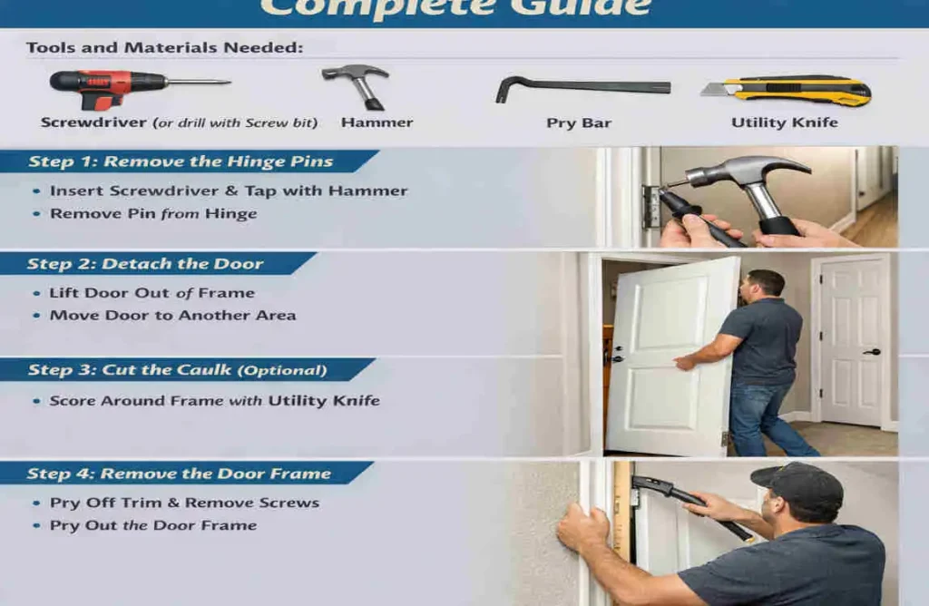 how to remove a door