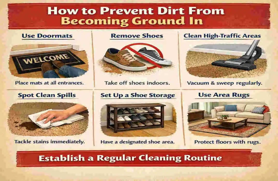 how to get ground-in dirt out of vinyl flooring uk